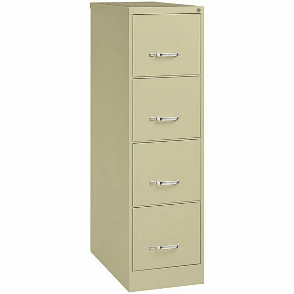 Hirsh Industries 15'' x 26 1/2'' x 52'' Putty Filing Cabinet with 4 Drawers 42024853